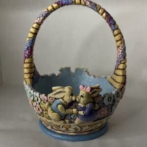 Jim Shore Heartwood Creek 4023994 "Honey Bunny" 2010 Easter Basket ONLY